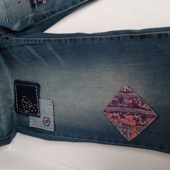 VINTAGE AMERICA BLUES WOMEN'S BLUE JEANS SIZE 14R NWT‎ WAIST MEASURES 19.5" - Picture 8 of 16